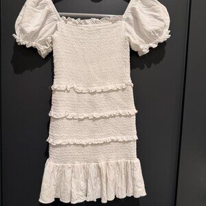 KatieJnyc Girls' Laila Puff Sleeve Tiered Smocked Dress - Size Small Small 7-8